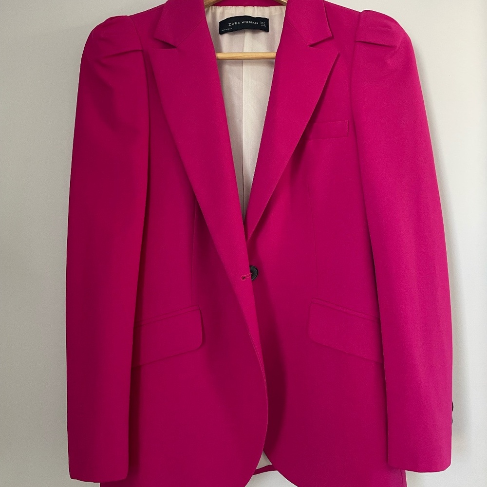 Zara Hot Pink Blazer